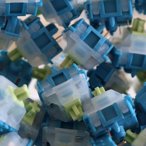 Kakiwutj Mechanical Keyboard Switches,Gateron CM 3.0 Factory Lubed 90 Pieces Switch,5 Pin 20mm 55gf Two-Stage Gold-Plated Spring Linear Switches 6