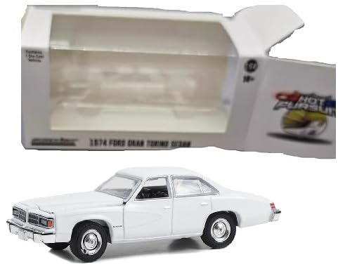 Greenlight 43014N Hot Pursuit - 1976-77 Pontiac Lemans Enforcer - White 1:64 Scale Diecast with Lightbar 4