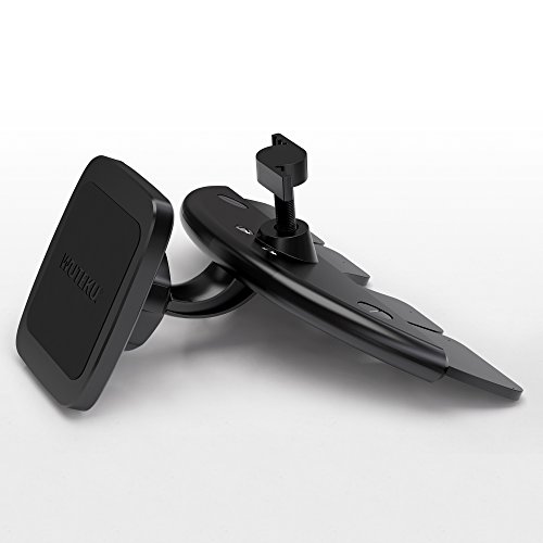 Wuteku Magnetic Cell Phone Holder CD Slot Kit for Car - Works on All Vehicles, Phones and Tablets - Compatible with iPhone XR XS X 8 7 and Samsung S10 S9 S8 and More by Pro Drivers 2