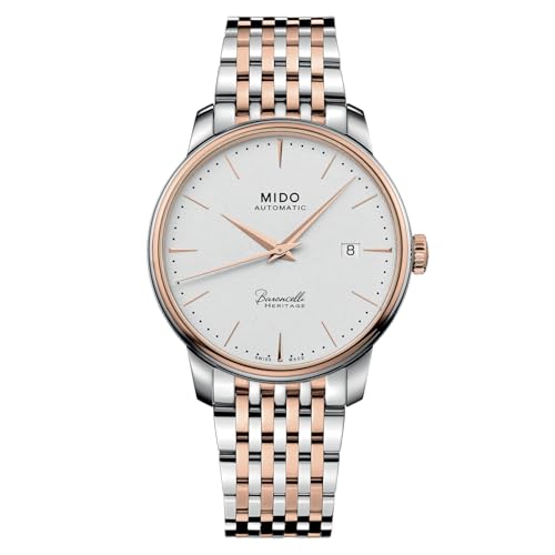MIDO Baroncelli Heritage - Swiss Automatic Watch for Men - White Dial - Case 39mm - M0274072201100 1