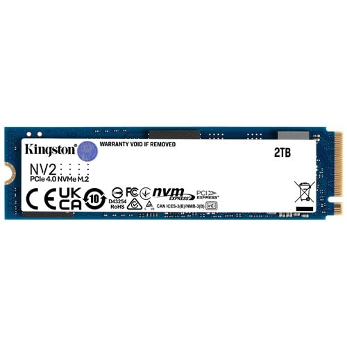 Kingston NV2 2TB M.2 2280 NVMe Internal SSD | PCIe 4.0 Gen 4x4 | Up to 3500 MB/s | SNV2S/2000G - 2 Pack