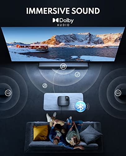 GooDee Projector 4K With WiFi And Bluetooth Supported, FHD 1080P Mini Projector For Outdoor Moives, 5G Video Projector For Home Theater Dolby Audio Zoom Portable Projector TV Stick PPT (YG600 Plus) 4