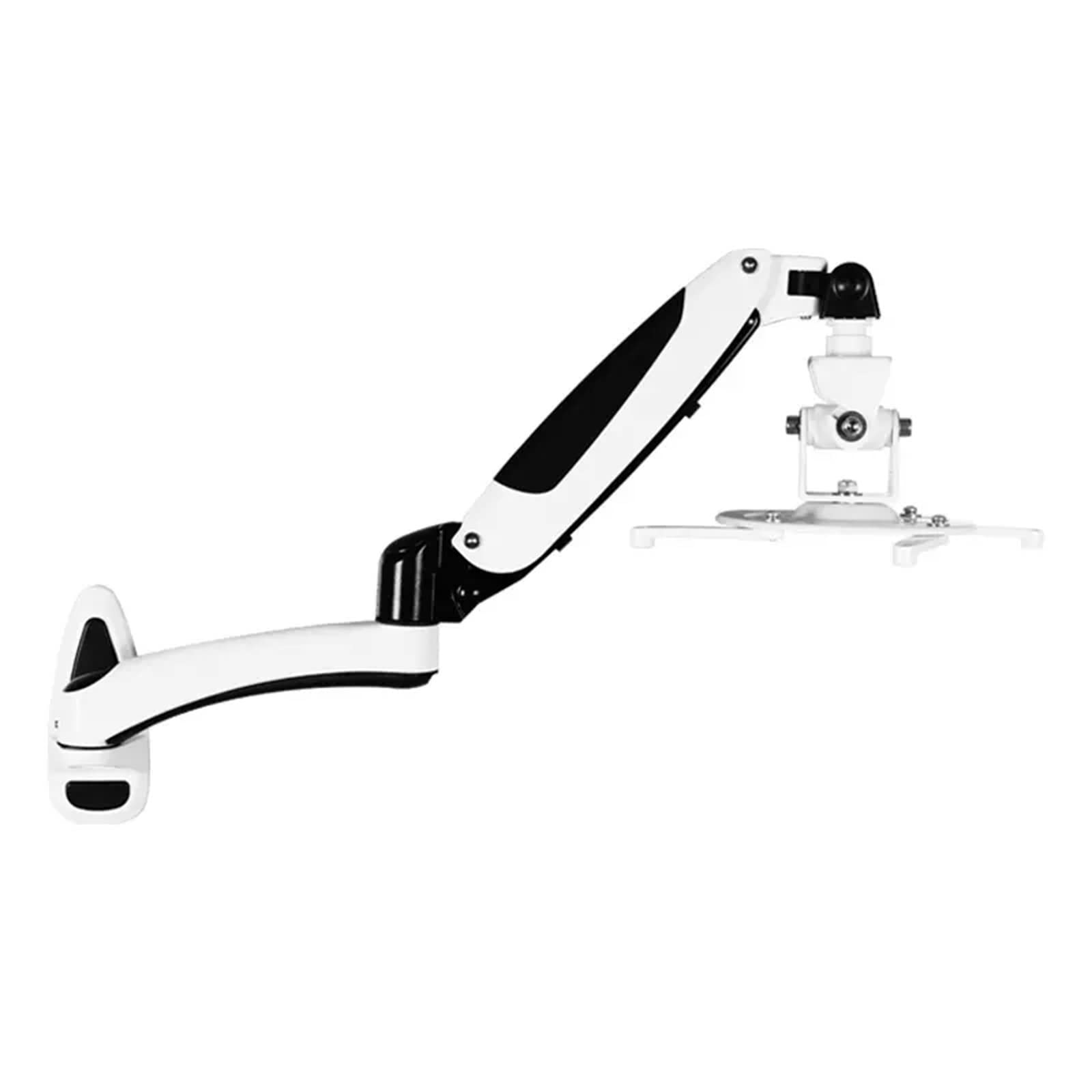 Projector Bracket DL-PR03W Universal Projector Wall Mounted Gas Spring Full Motion 2-7kg Projector Holder with Hook Tray and 1/4inch Screw Projector Stand (Color : 1) (1)