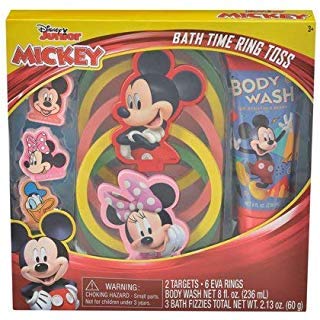 Mickey Mouse Bath Time Ring Toss Game and Body Wash Set