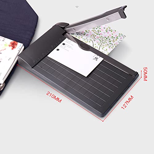ikasus Paper Cutter Mini Photo Cutter Grid Line Panel Scale Paper Cutter Guillotine Paper Trimmer for Cardstock Cardboard Laminating Sheet Photo Label Cutting Making for Office School Photo Studio 4