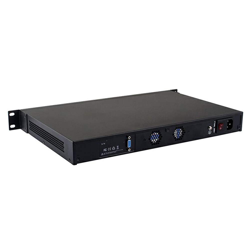 Firewall, VPN, 19 Inch 1U Rackmount, OPNsense, Network Appliance, Router PC, Intel Core I5 3320M, RS14, AES-NI/8 Intel LAN/2USB/COM/VGA/Fan, (8G RAM/128G SSD/1TB HDD) 5