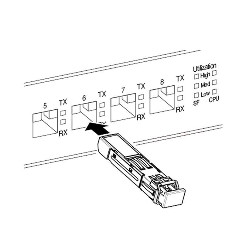 Compatible with Allied Telesis AT-SPZX80 1000BASE-ZX 1550nm 80km DDM Transceiver Module SFP 5