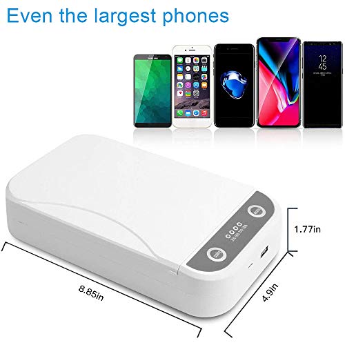 Cell Phone Clean Box, Portable Light Smart Phone Soap with USB Charging Function, Suitable for iOS Android Mobile Phone Toothbrush Keys 4