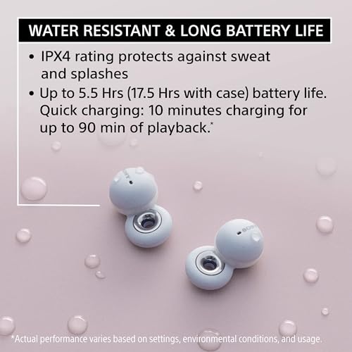 Sony LinkBuds Truly Wireless Earbud Headphones with an Open-Ring Design for Ambient Sounds and Alexa Built-in, Bluetooth Ear Buds Compatible with iPhone and Android, White 4