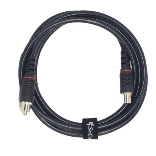 SeCro Rca Extension Cable Cord (1 Rca Female To 1 Rca Male Audio Extender Cable, Mono, Audio Video Cable, Digital & Analogue) (2 Meter), Black 6