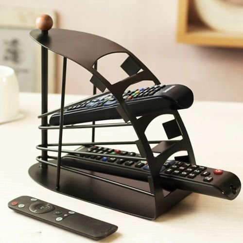 dxent 4-Slot Clear Metal Home Desk Tv Air-Conditioner Remote Control Storage Holder Organizer Stand 5