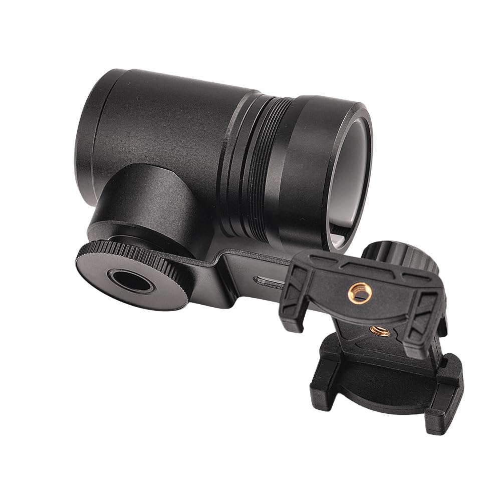 Starboosa Rifle Scope Mount Camera Adapter - All-Aluminum Smartphone Camera Adapter for Hunting & Birding with Dual Viewing Angles - Enhanced Secure Nylon Ring Clamp Design 4