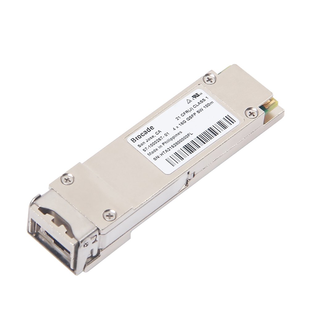 10Gtek for Original Brocade XBR-000245/ XBR-000232, 4x16 Gbps QSFP+ Optical Transceiver Module, 100-Meter 3