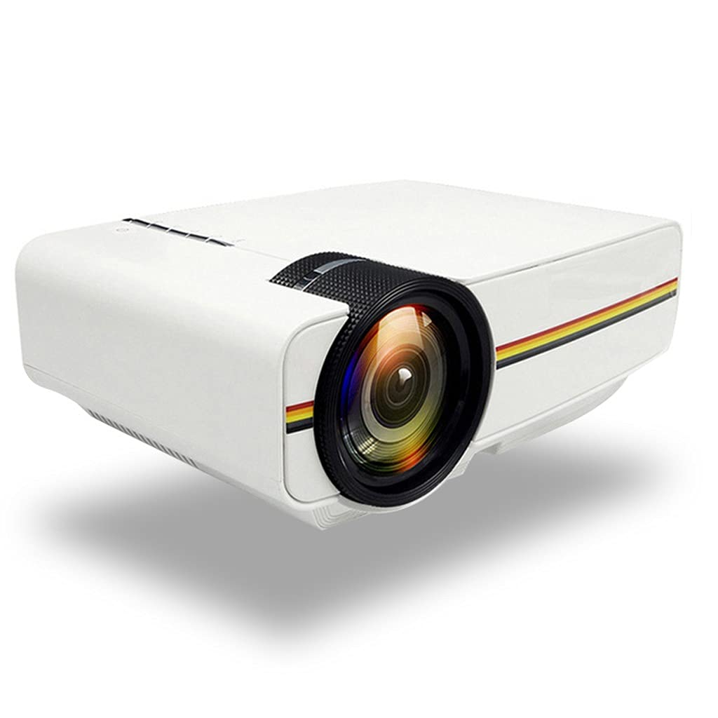 Upgrade Mini Projector 1080P 1800Lumen Portable LCD LED Projector Home Cinema USB Compatible 3D Beamer ( Color : Onecolor , Size : YG400 ) (Onecolor YG400) 1