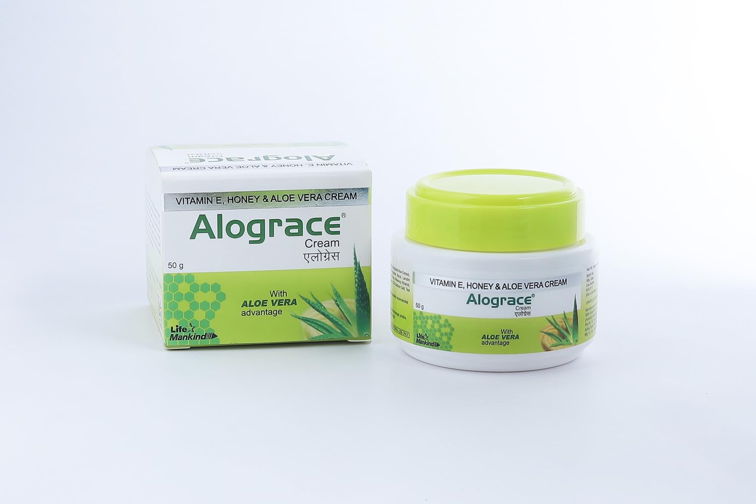 Alograce Moisturizing Cream with Vitamin E, Honey & Aloe Vera | for Normal, Dry and Sensitive skin | 50 gm 1