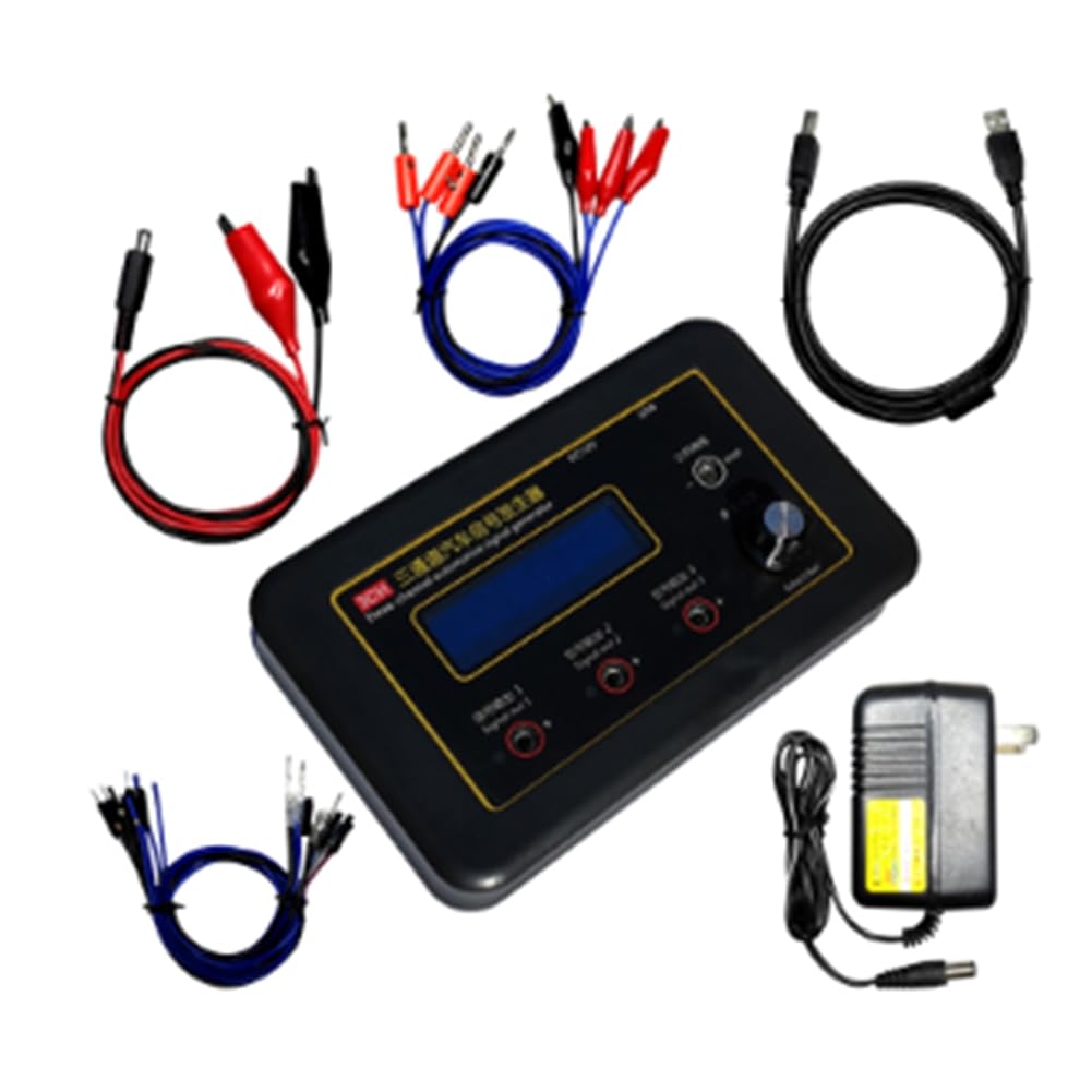 Viodmss AM-3CH Three Channel Automobile Signal Generator Crankshaft Camshaft Sensor Simulator Car ECU Computers Tester US Plug Easy Install 1
