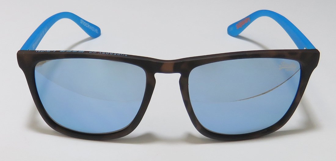 SUPERDRY Mirrored Square Unisex Sunglasses SHOCKWAVE 105 55 17 145 SUN |55| Blue Color Lens 4