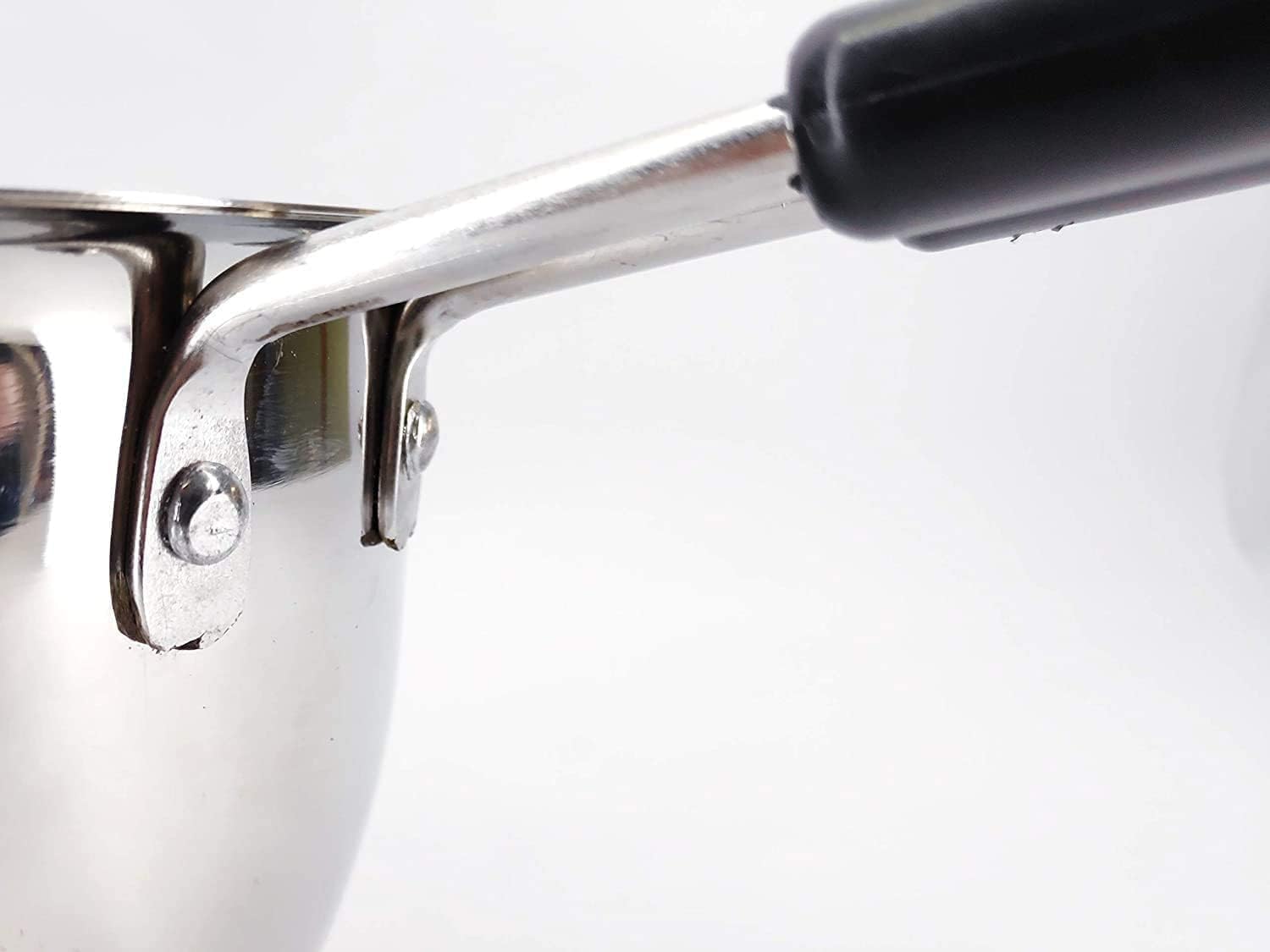 LUSTRE KITCH Heavy Stainless Steel Bottom Tea Pot Pan, Tapeli, Patila, Sauce Pan with Handle for Kitchen (Flat Bottom, Combo Set of 3) 5