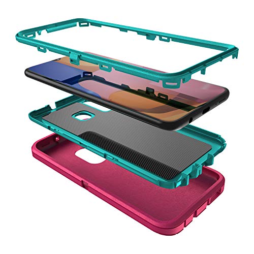 MXX Heavy Duty Case for Samsung Galaxy A20 / A30 Cases - (No Screen Protector) Drop Protection Tough Case for Galaxy A20 (Pink/Light Blue) 2