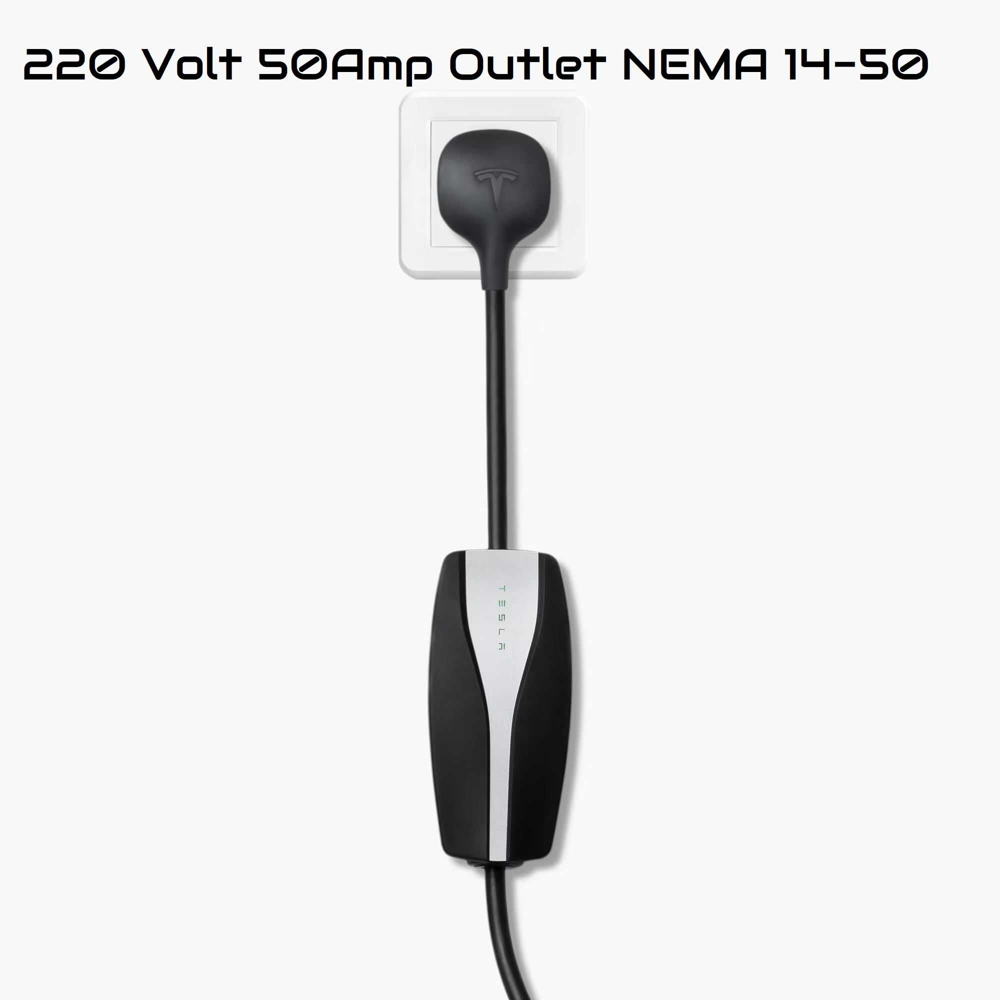 Tesla Mobile Charger Connector 110-VOLT & 220-VOLT Plugs (NEMA 5-15 & NEMA 14-50) Up to 32-Amp 7-KW 4