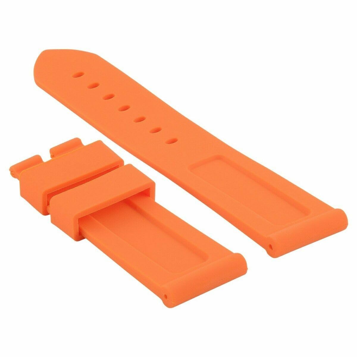 Ewatchparts 22mm - 24mm Rubber Diver Watch Band Strap Compatible With Panerai GMT Marina Luminor Radiomir 6