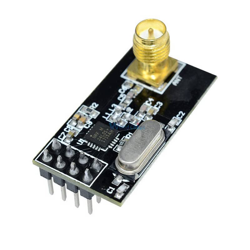 2.4G NRF24L01+PA+LNA SMA Antenna Wireless Transceiver 1100-Meter Distance Microcontroller Module for Arduino 3