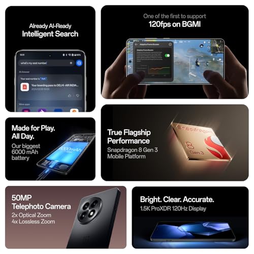 OnePlus 13R | Smarter with OnePlus AI (12GB RAM, 256GB Storage Nebula Noir) 2