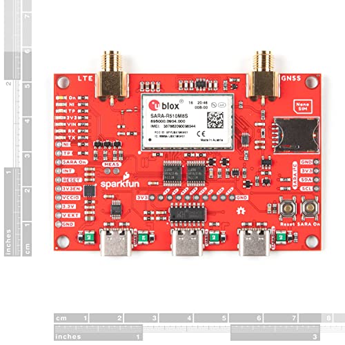 SparkFun LTE GNSS Breakout - SARA-R5 - Includes 1x Breakout and 1x Hologram eUICC SIM Card Secure Cloud LTE-M Data Communication for Multi-Regional use - Local Provider Must Offer LTE-M Coverage 2