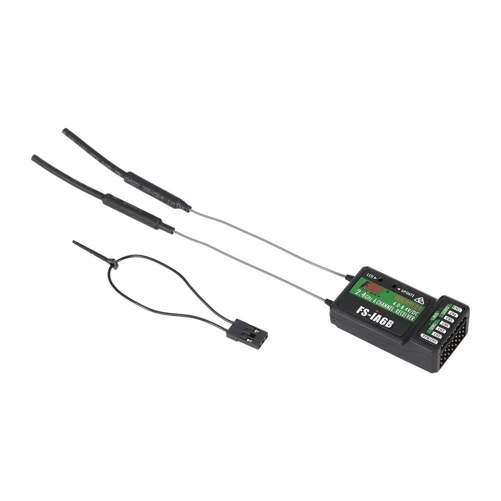 Flysky RC FS-iA6B Receiver 2.4G 6 Channel i-Bus PPM Receiver Compatible with Flysky FS-i6X / FS-i4 / FS-i6 / FS-i10 Radio Transmitter Remote Controller 3