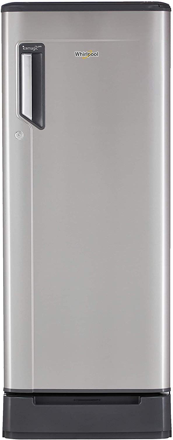 Whirlpool 245 L 3 Star Inverter Direct-Cool Single Door Refrigerator (260 IMPRO ROY 3S INV ALPHA STEEL, Alpha Steel) with Pedestal 1