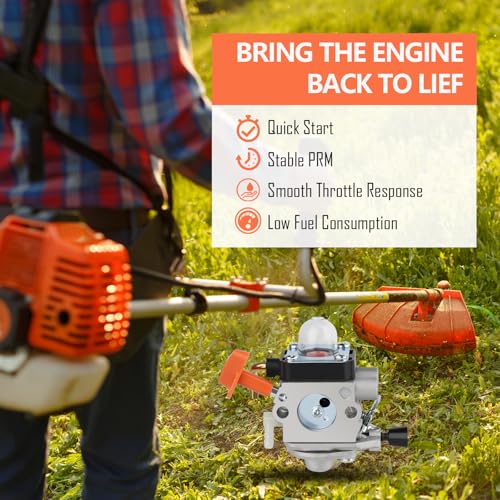 HUZTL FS 90 R Carburetor kit for Stihl FS90R FS90 FS110R FS100 KM90R KM90 FS100RX FS110 KM110R HT100 HT101 Trimmer Weed Eater C1Q-S174 Carb 5