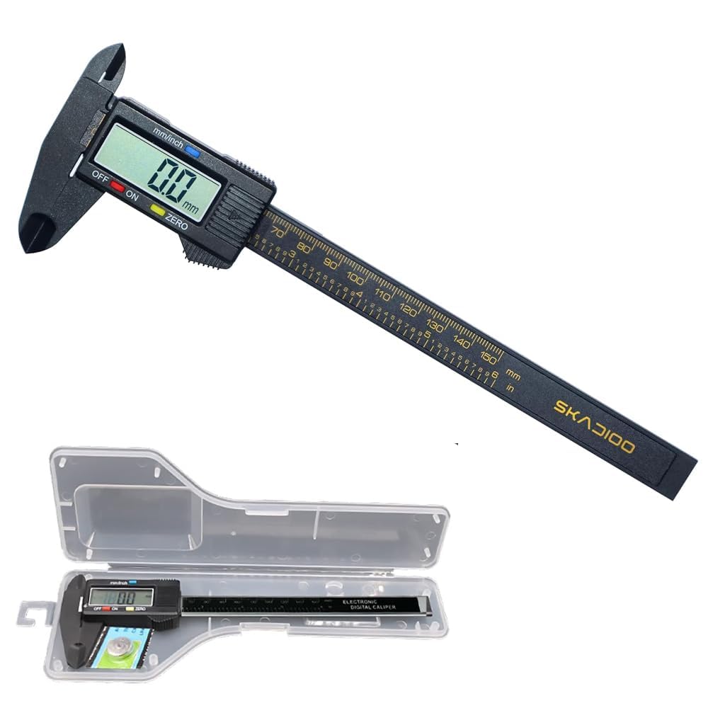 SKADIOO Plastic Vernier caliper, Digital vernier caliper, Vernier caliper digital, 6 inch, Electronic Vernier Caliper Gauge Micrometer 1