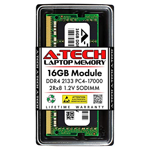 A-Tech 16GB RAM Replacement for Fujitsu S26361-F3393-L5 | DDR4 2133MHz PC4-17000 2Rx8 1.2V SODIMM 260-Pin Memory Module