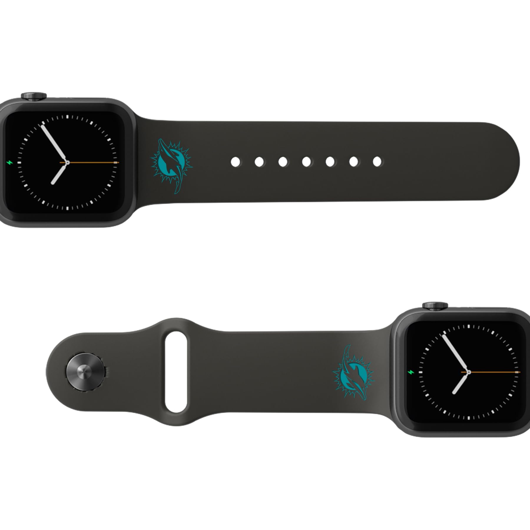 Groove Life Black Miami Dolphins 38-40mm Apple Watch Band 3