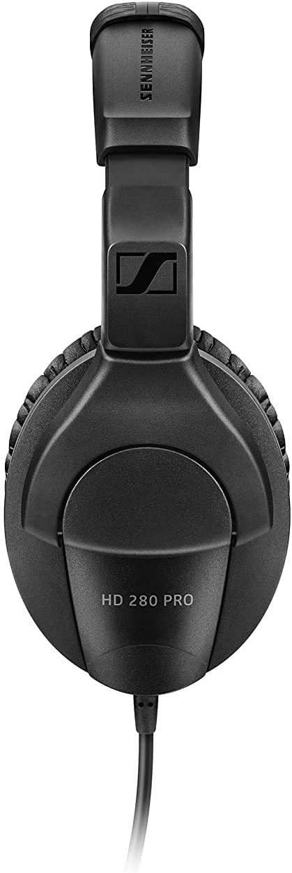 Sennheiser Professional HD280PRO Over-Ear Monitoring Headphone, Black Bundle with Headphone Case for Sennheiser HD 280 Pro and Extension Cable 3