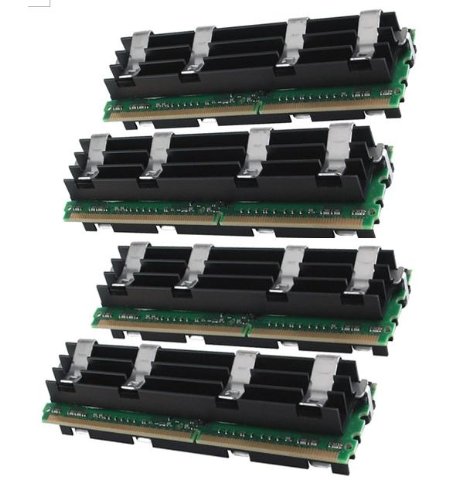 Gigaram 4GB (4x1GB) DDR2-667 ECC Fully Buffered DIMM for Apple Mac Pro 8-Core/Quad-Core 2.66Ghz (Apple# 2 x MA685G/A)