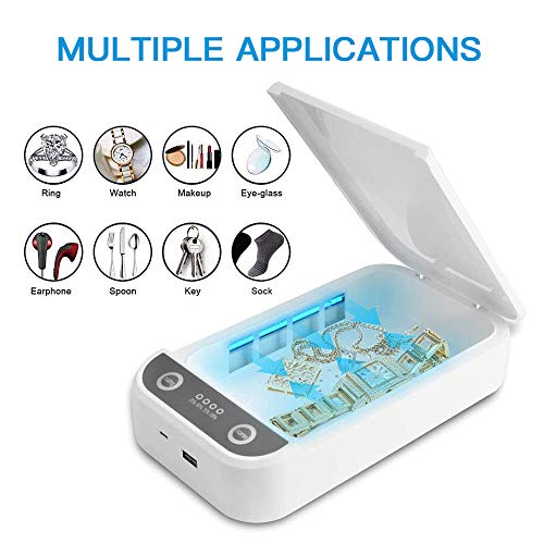 Cell Phone Clean Box, Portable Light Smart Phone Soap with USB Charging Function, Suitable for iOS Android Mobile Phone Toothbrush Keys 2
