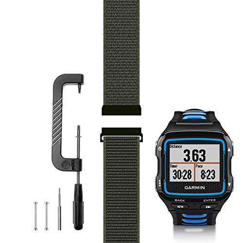 C2D JOY Sport Mesh Strap Compatible with Garmin forerunner 920XT Multisport GPS Watch Band Nylon Replacement Bands Accessory - 22#, Large 1