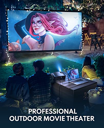 GooDee Projector 4K With WiFi And Bluetooth Supported, FHD 1080P Mini Projector For Outdoor Moives, 5G Video Projector For Home Theater Dolby Audio Zoom Portable Projector TV Stick PPT (YG600 Plus) 5