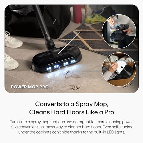 LG CordZero A949 - Cordless Stick Vacuum Cleaner with Auto-Empty Base, 200 Minute Runtime w/Extra Rechargeable Battery, Power Mop, Dual Floor Max, Lightweight, Cleaning for Carpet, Hardwood, Pet Hair 4