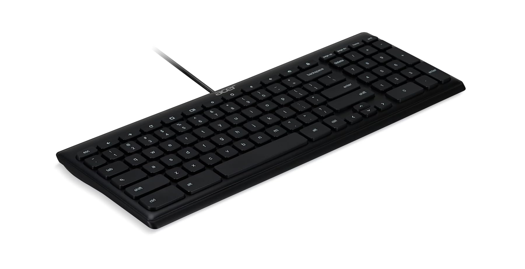 acer AKB910 Wired USB Keyboard – Compact Design, Full-Size Keys, Chrome OS Compatible, Black 4