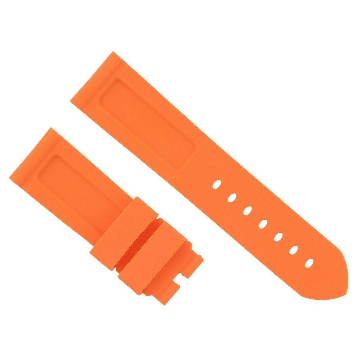 Ewatchparts 22mm - 24mm Rubber Diver Watch Band Strap Compatible With Panerai GMT Marina Luminor Radiomir 5