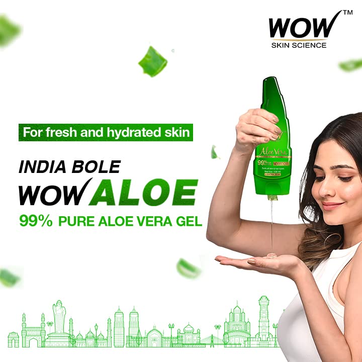 WOW Skin Science 99% Pure Aloe Vera Gel for Face, Skin & Hair - 150ml | Ultimate Gel For Glowing Skin | For Both Men and Women 2