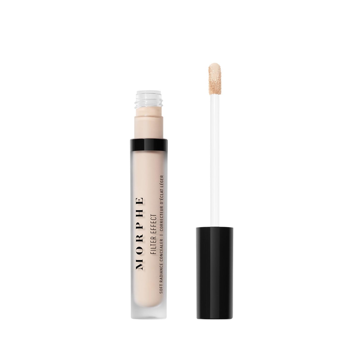 Morphe Filter Effect Soft Radiance Concealer - Buildable Coverage Liquid Concealer Face Makeup with Hyaluronic Acid & Pomegranate Extract & a Natural Radiant Finish - Light 2 (Cool) (0.12 fl oz)