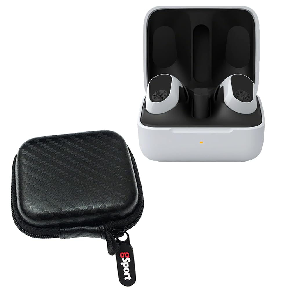 Sony WF-G700N INZONE Buds Truly Wireless Noise Cancelling Earbud Bundle with gSport Case (White) 1