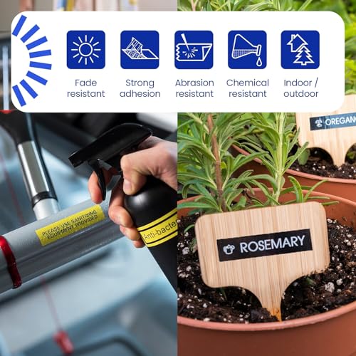 Brother Genuine P-Touch, TZe2412PK, 2 Pack of Label Tape, Black Font On White Label, TZe241,Black on White 6