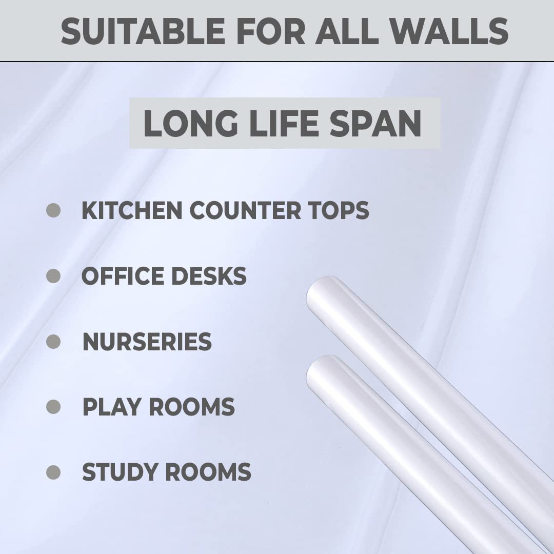 Kuber Industries Oil Proof Wallpaper for Walls | Artistic Pattern | Easy to Peel, Stick & Remove DIY Heat Resistant Wallpaper | Suitable on All Walls | Pack of 2 Roll,60 cm x 300 cm 5