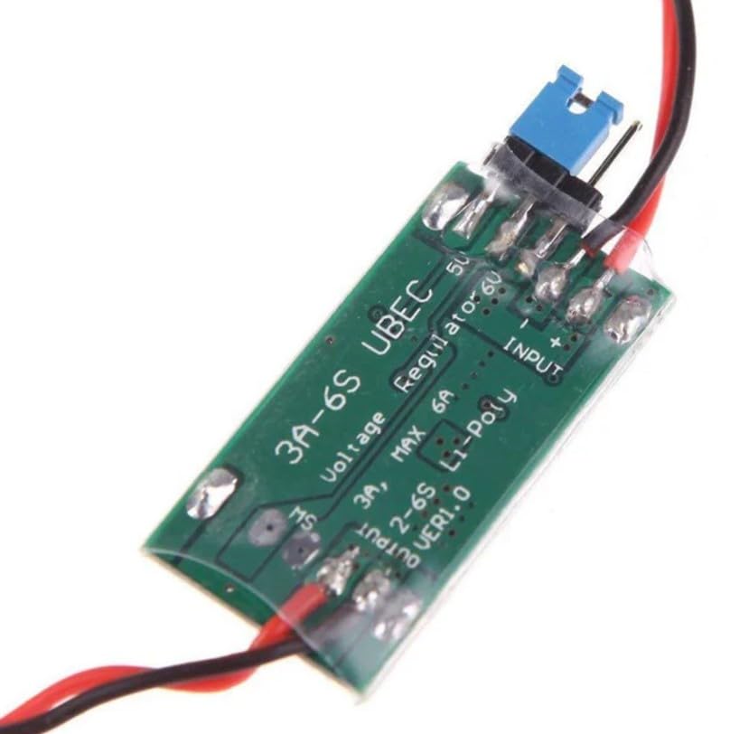 Robocraze 5V/6V 3A Switch-Mode UBEC Voltage Regulator for RC Aircraft and Multi-Rotor Drones with LED Status Indicator 3