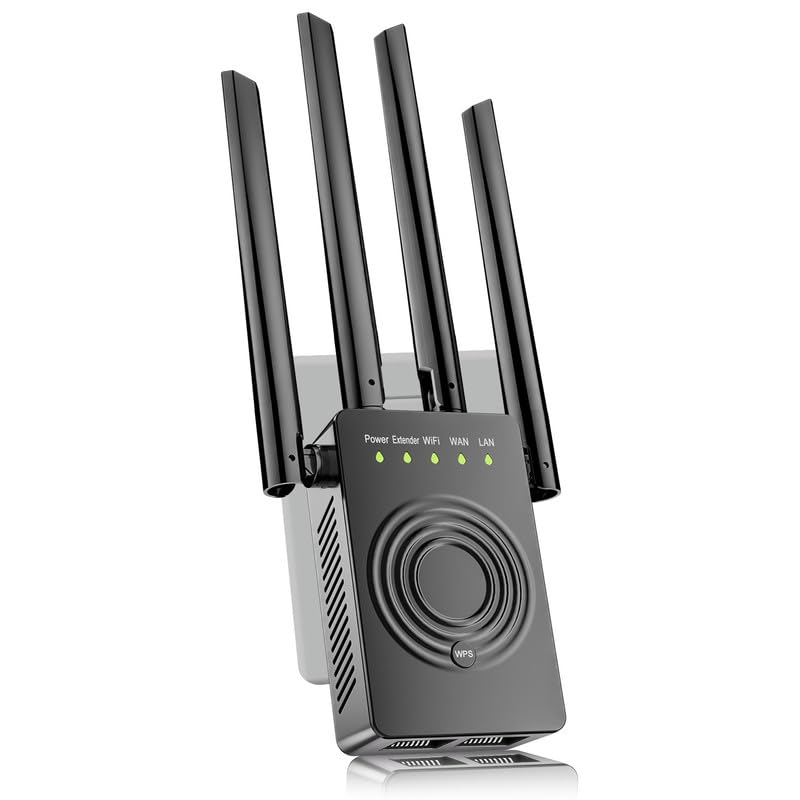 WiFi Extender Signal Booster for Home, WiFi Range Extender,Repeater with Ethernet Port, Coverage Up to 9998 Square Feet, 1-Tap Setup, Wireless Internet Repeater 1