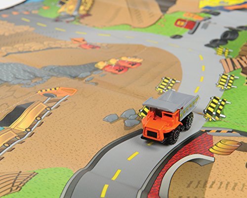 Full Throttle Construction Zone 2-Sided Playmat w/ 1 Car 6